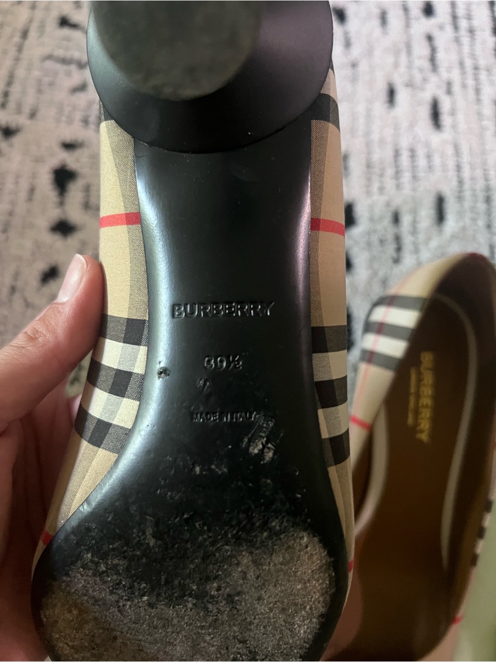 Burberry Vintage check cotton pumps - Picture 8 of 16